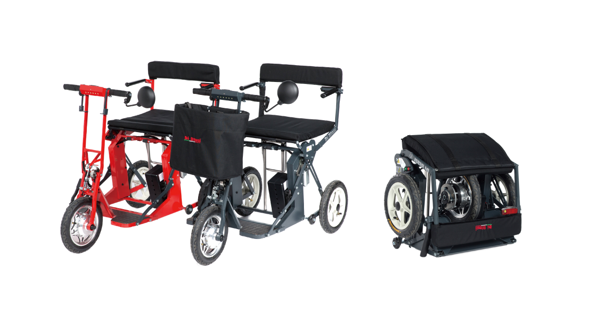 折りたたみ電動カートの画像